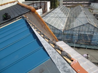 棟部分の板金加工