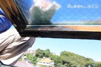 天窓雨漏り修理2