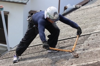 スレート波板屋根修理3