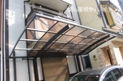 ポリカ屋根復旧1