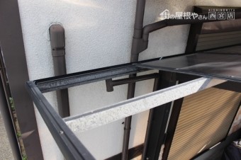 ポリカ屋根復旧5