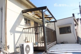 下屋根瓦棒修理3