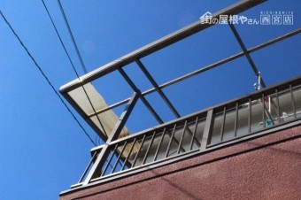 テラス屋根波板修理1