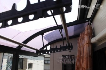 尼崎市3階テラス屋根2