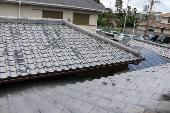 西宮瓦修理現場調査3