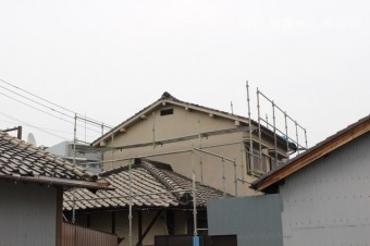 尼崎市仮設足場設置5