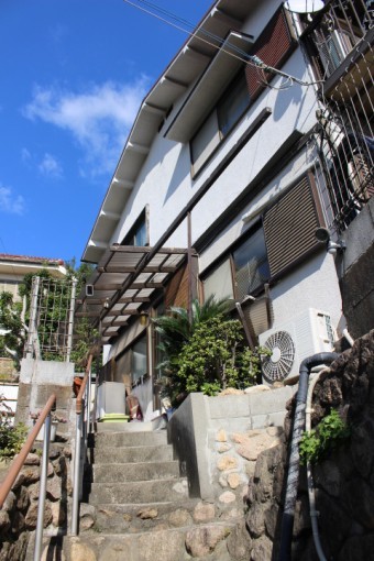 木製テラス修理下見1