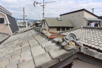 瓦屋根現場調査1