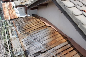 西宮市庇屋根修理4