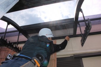 尼崎市3階テラス屋根5