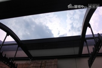 尼崎市3階テラス屋根7