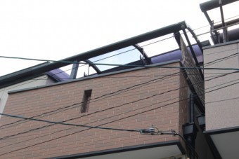 尼崎市3階テラス屋根8
