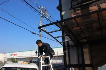 ポリカ屋根復旧4
