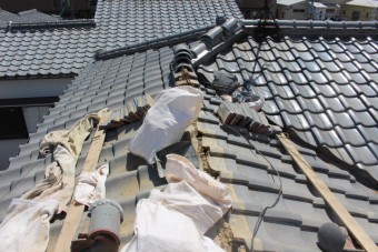 尼崎市瓦屋根棟修理4