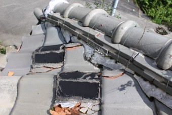雨漏り軒天修理現場調査7
