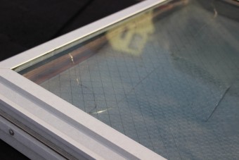 天窓ガラス修理下見1