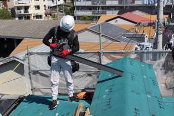 尼崎市屋根カバー工事7