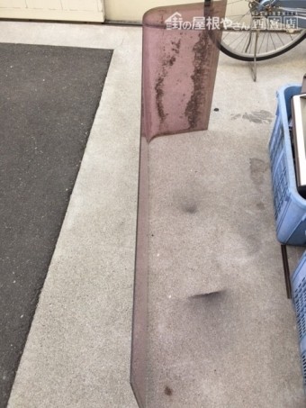 テラス屋根R型ポリカ材
