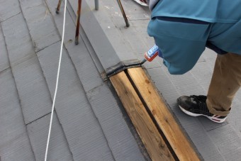 棟包み修理工事中3