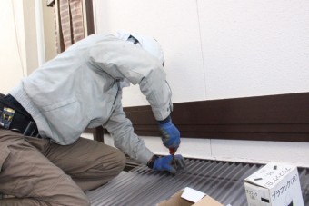 波板修理施工中1