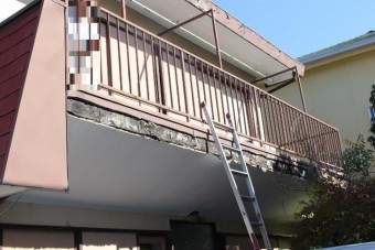 外壁修理現場調査2