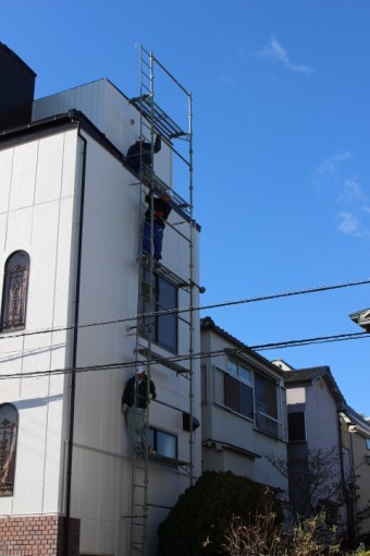 仮設足場設置5