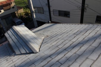 屋根カバー工事現場調査2