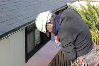 屋根葺き替え施工中5