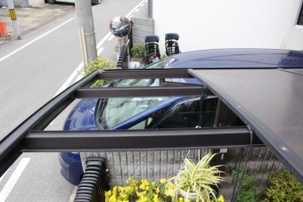 尼崎市カーポート屋根修理6