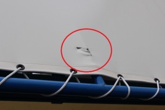 テント修理現場調査6