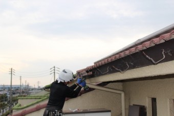 雨樋修理中2