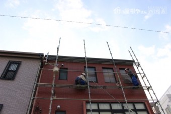仮設足場設置5
