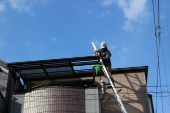 尼崎市テラス屋根修理4