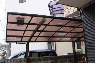 尼崎市カーポート屋根修理2