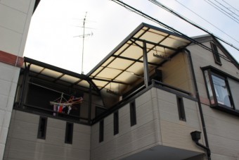 ベランダ屋根現場調査2