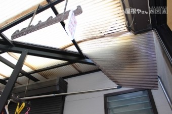 ベランダ屋根現場調査1