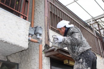 西宮市雨漏り外壁修理7