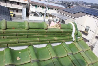 宝塚市瓦修理現場6