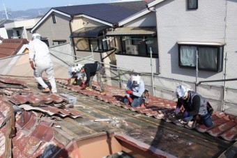 屋根葺き替え工事5
