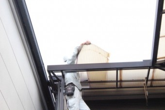 2Fベランダ屋根波板修理3