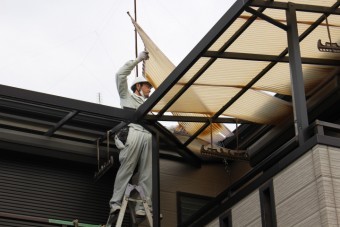 2Fベランダ屋根波板修理4