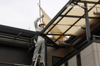 2Fベランダ屋根波板修理4
