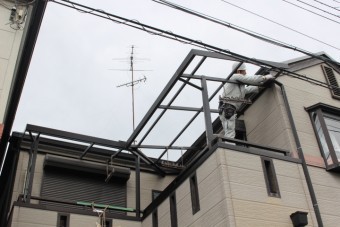 2Fベランダ屋根波板修理6