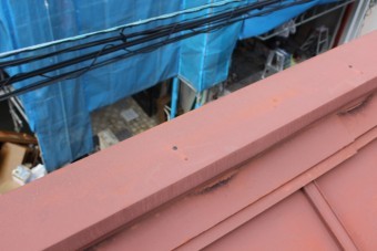 川西市屋根笠木修理3