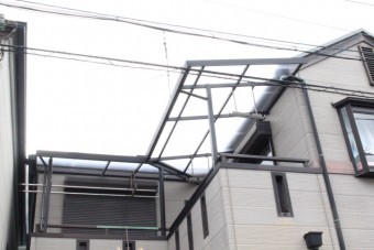 2Fベランダ屋根波板修理9