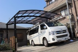 車庫の屋根修理施工前