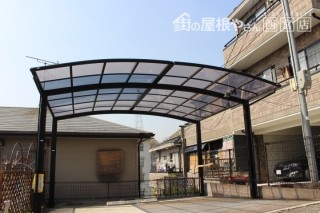 車庫の屋根修理施工後