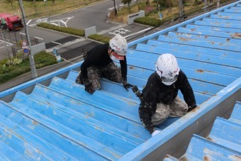 工場屋根塗装工事7