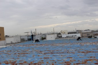 工場屋根塗装工事8