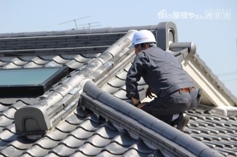 瓦屋根雨漏り調査1